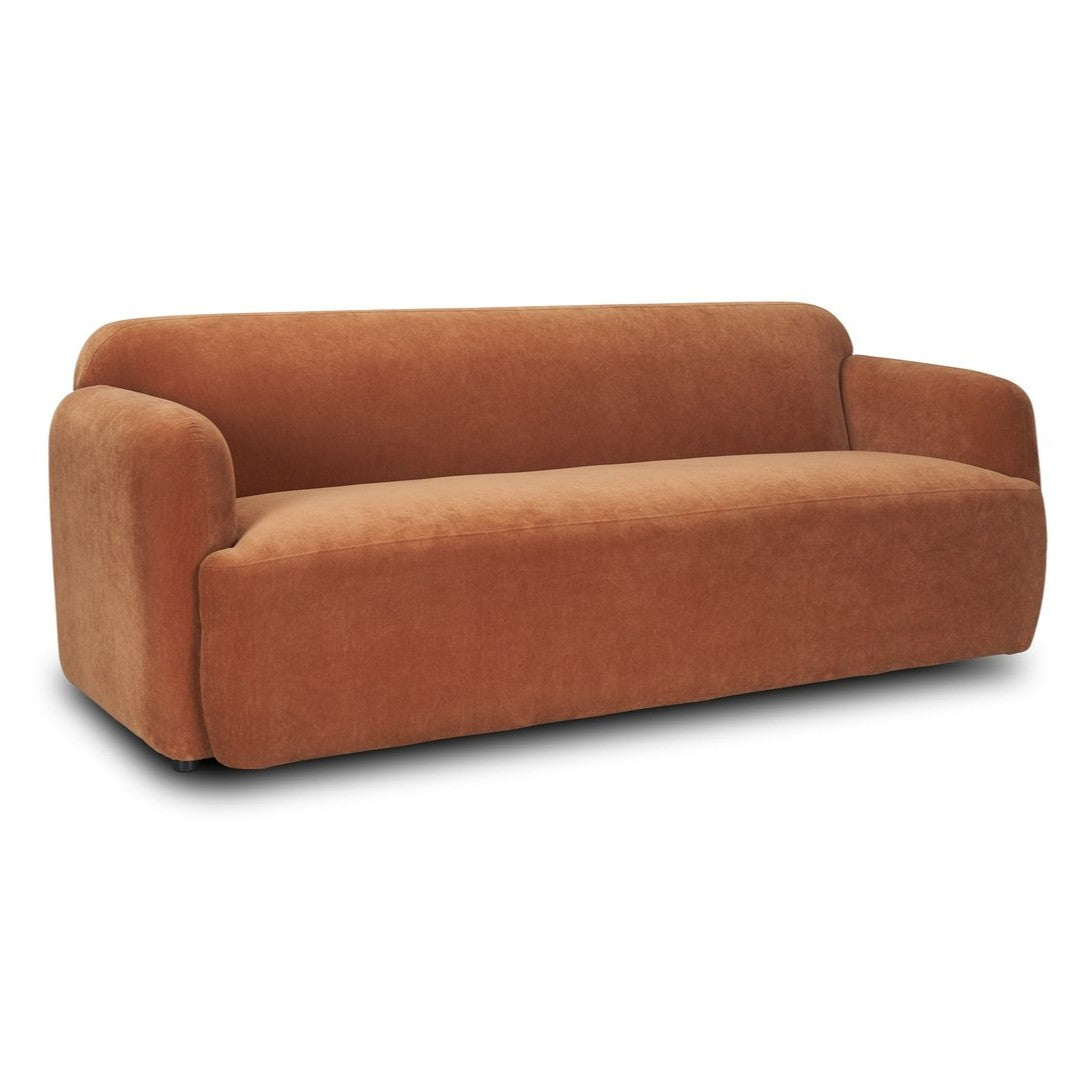 Textured Fabric Three Seater Sofa