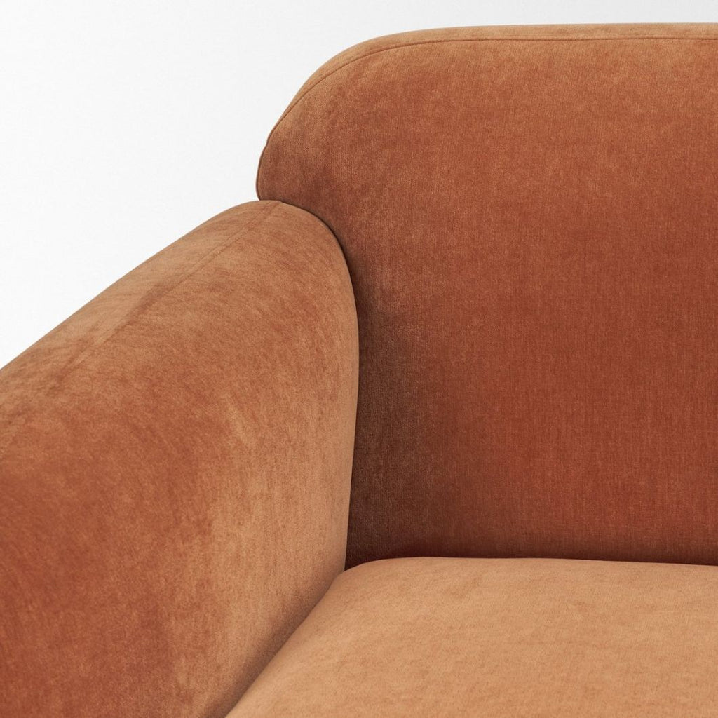 Textured Fabric Three Seater Sofa