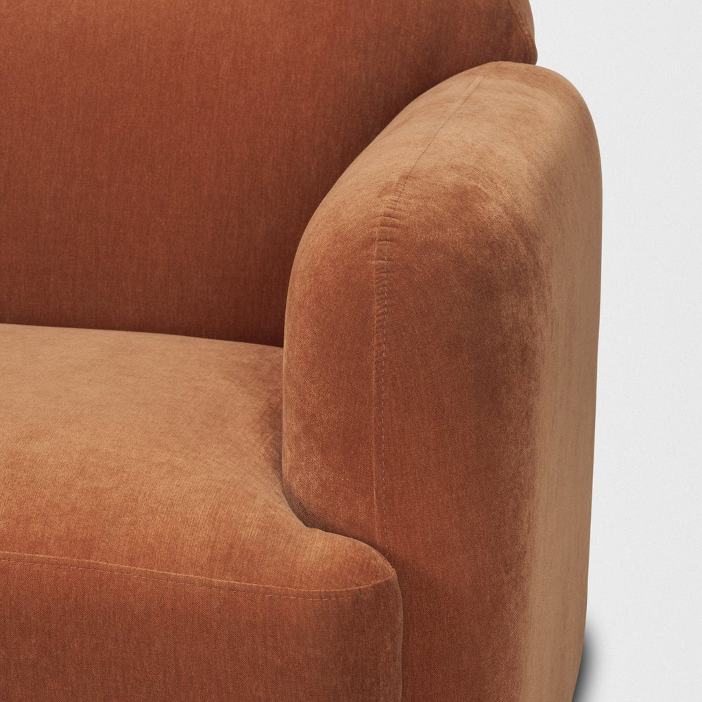 Textured Fabric Three Seater Sofa