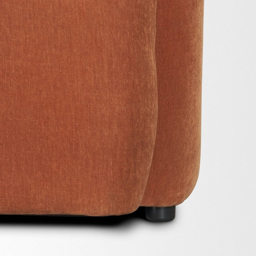 Textured Fabric Three Seater Sofa