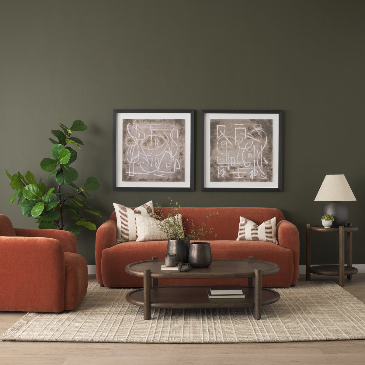 Textured Fabric Three Seater Sofa