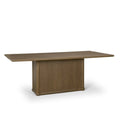 Rectangular Medium Brown Solid Wood Dining Table