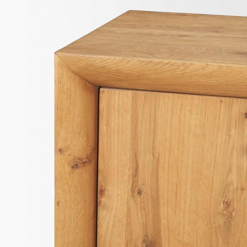 Four Doors Wooden Media Console
