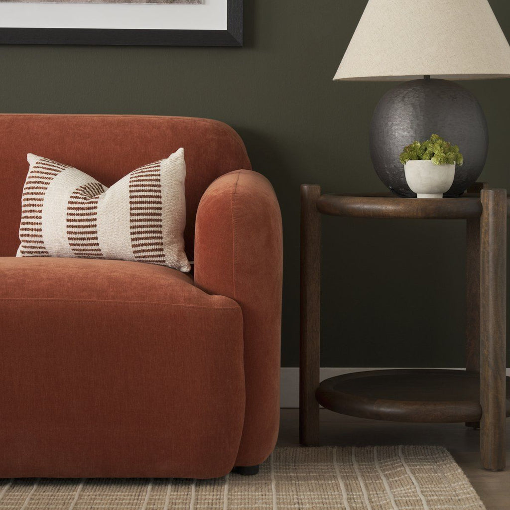 Textured Fabric Three Seater Sofa