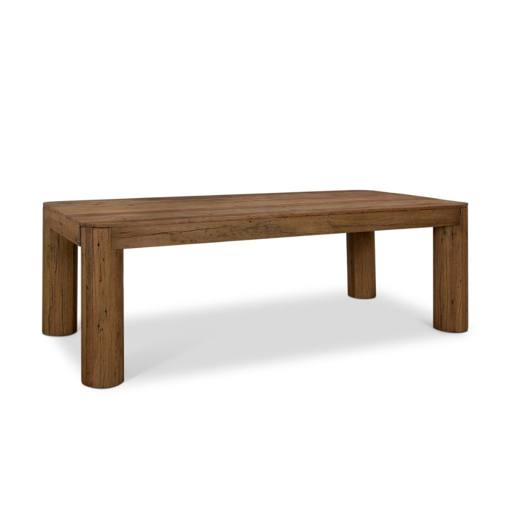 Rectangular Smooth Reclaimed Wood Dining Table