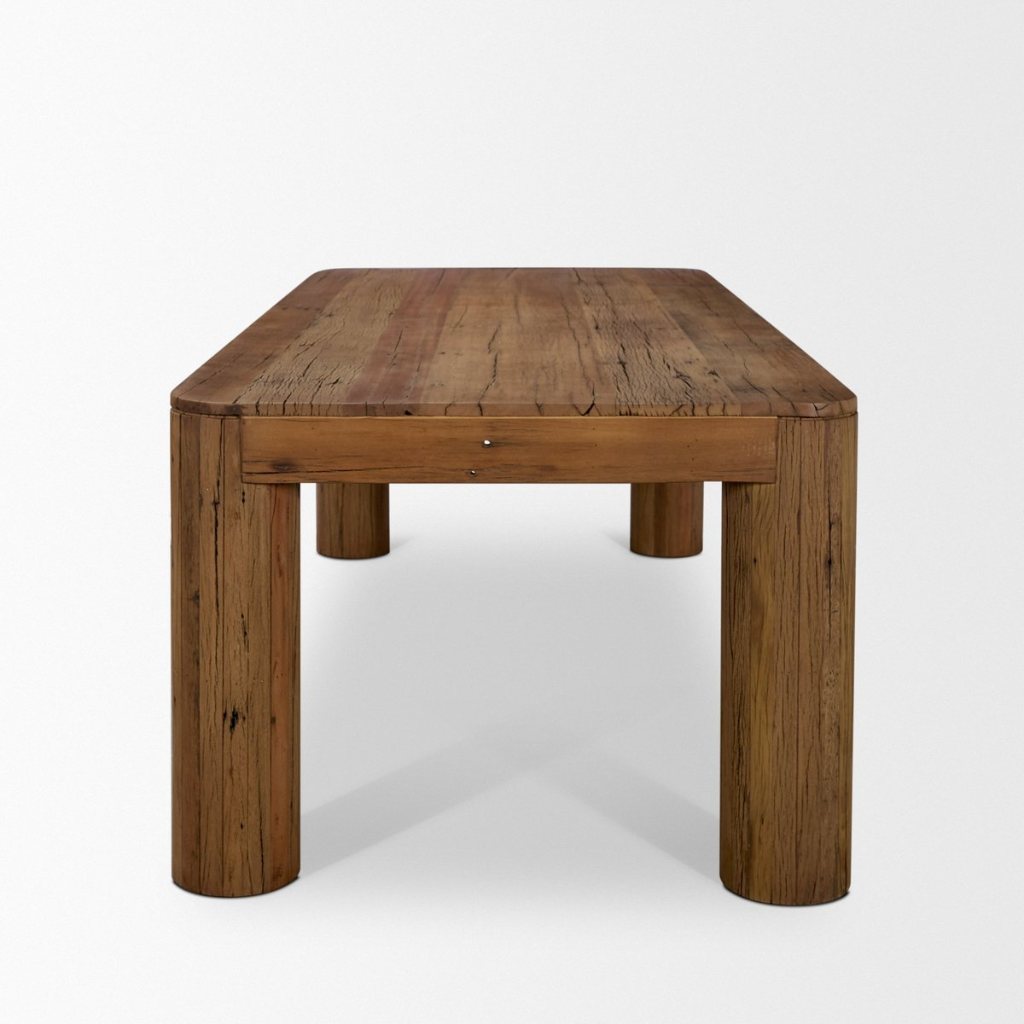 Rectangular Smooth Reclaimed Wood Dining Table