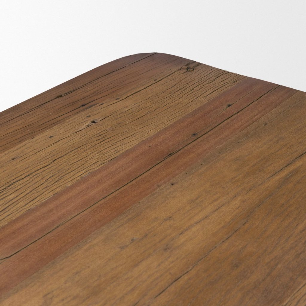 Rectangular Smooth Reclaimed Wood Dining Table