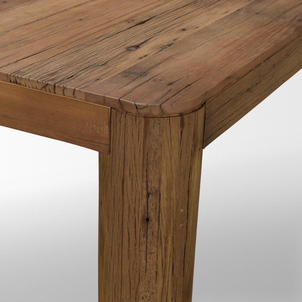 Rectangular Smooth Reclaimed Wood Dining Table
