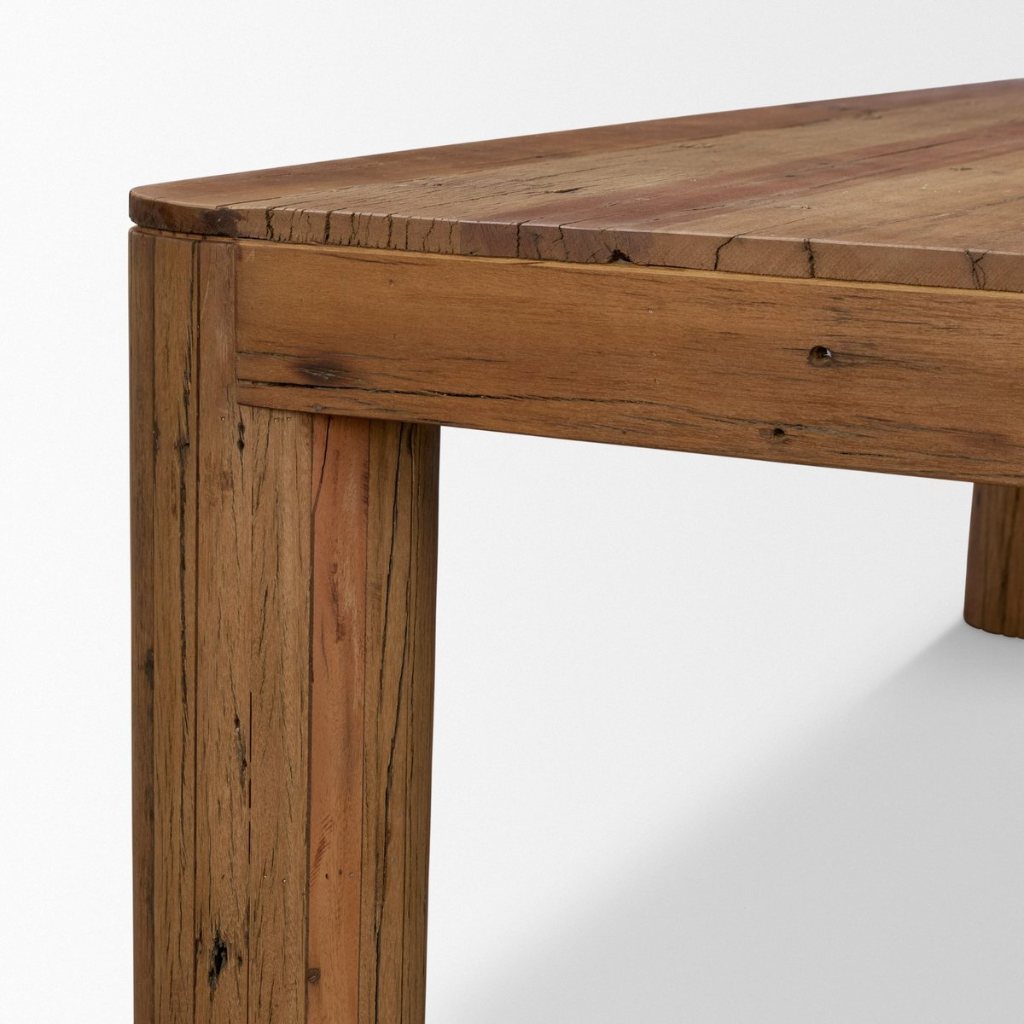 Rectangular Smooth Reclaimed Wood Dining Table