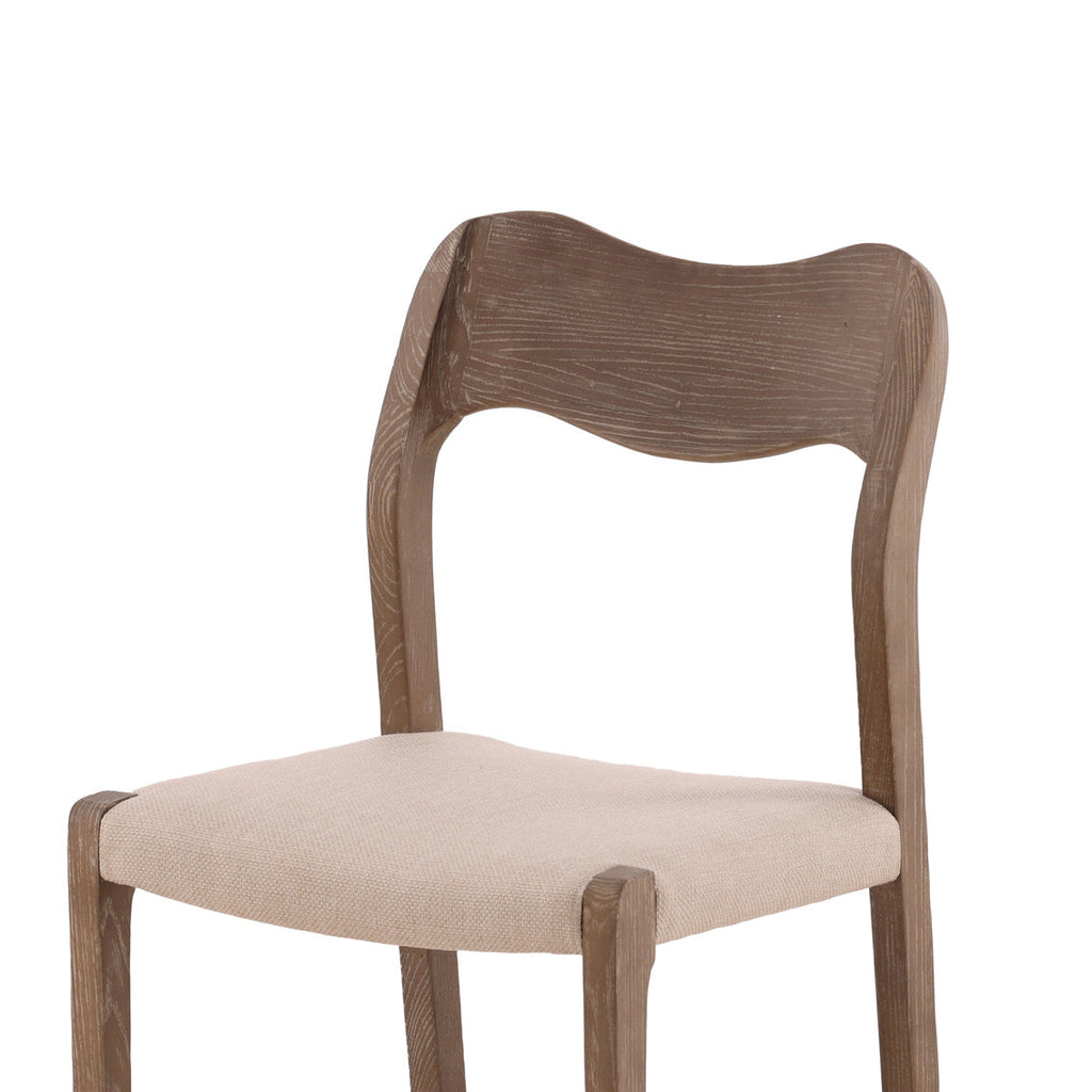 Cream Performance Fabric Dining Chair