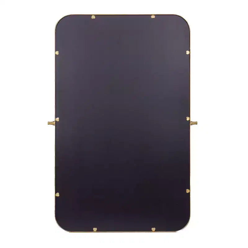 Metal Wall Mirror - Large Accent Vanity Mirror for Bathroom