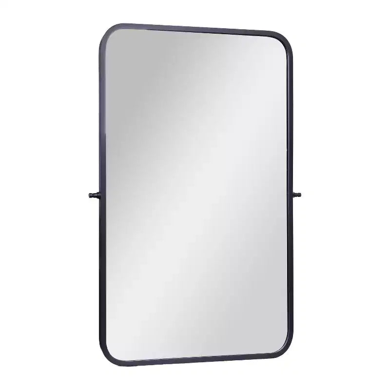Metal Wall Mirror - Large Accent Vanity Mirror for Bathroom
