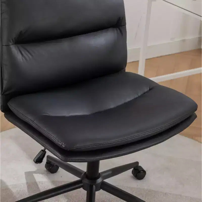 Adjustable Swivel Chair, Wide Office Chair Vanity Chair