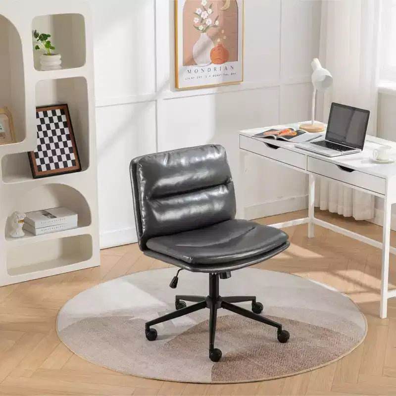 Adjustable Swivel Chair, Wide Office Chair Vanity Chair