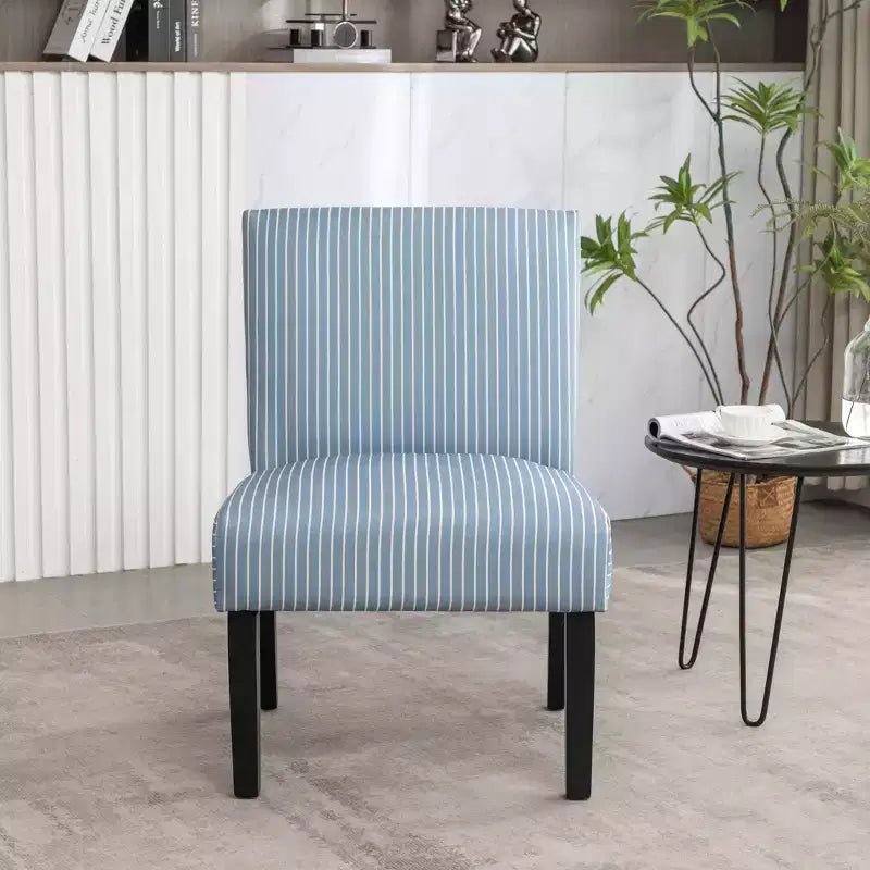Upholstered Accent Chair, Blue