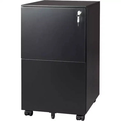 DEXYLLO 2-Drawer Mobile File Cabinet with Lock, Commercial Vertical Cabinet for Home Office,Under Desk Storage
