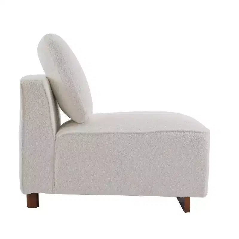 Upholstered Sectional Sofa with Pillows, Beige/Brown