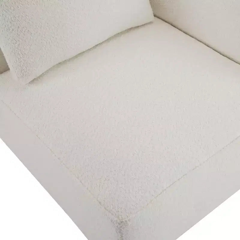 Upholstered Sectional Sofa with Pillows, Beige/Brown