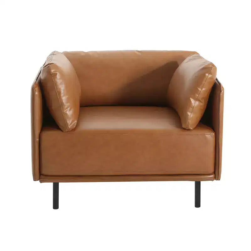 39 Modern Accent Chair, Upholstered Reading Armchair, Single Sofa Chair With Pillow, Chair for Living Room Bedroom