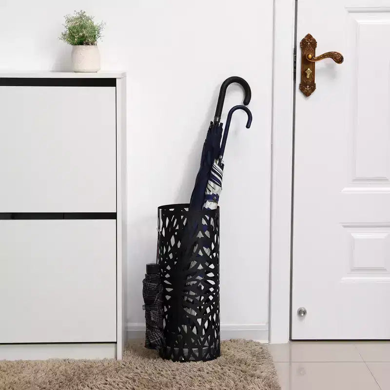 Stand, Holder, Steel Round Rack Freestanding, for Canes Walking Sticks, Black