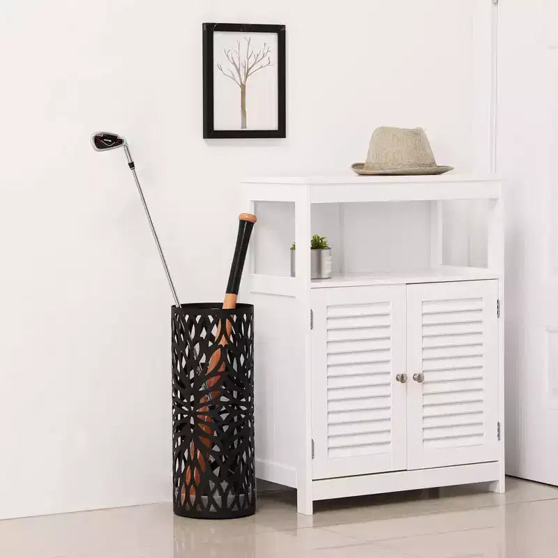 Stand, Holder, Steel Round Rack Freestanding, for Canes Walking Sticks, Black