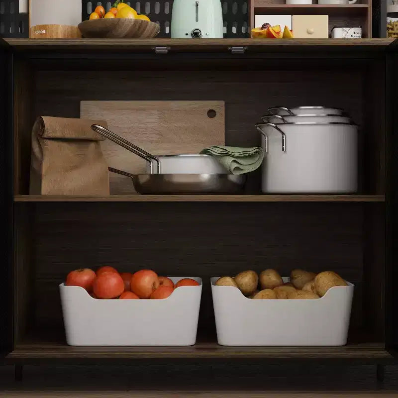 Meuble de cuisine marron Buffet de cuisine avec étagère Étagère
