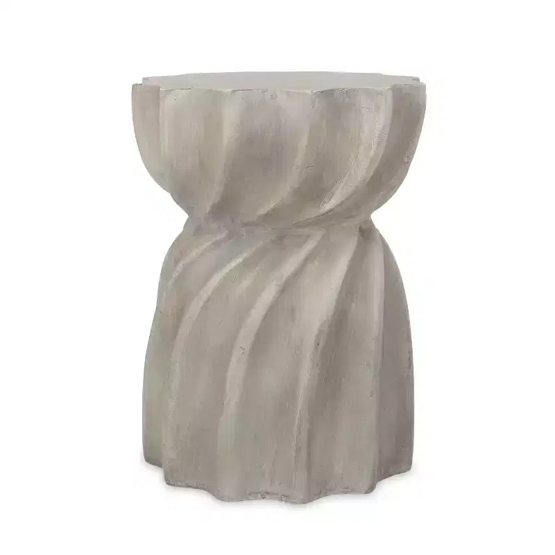 Outdoor Side Table, Sunburst Hourglass Shape