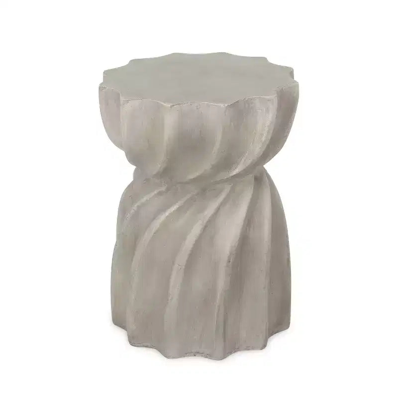 Outdoor Side Table, Sunburst Hourglass Shape