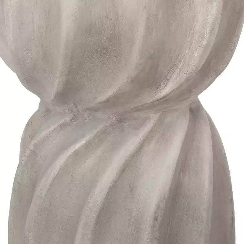 Outdoor Side Table, Sunburst Hourglass Shape