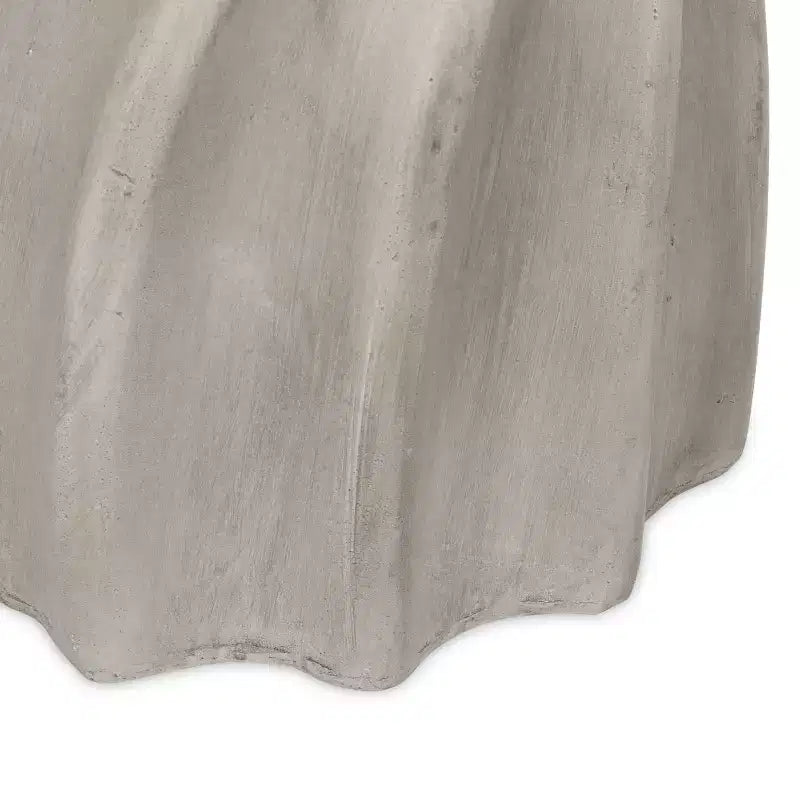 Outdoor Side Table, Sunburst Hourglass Shape