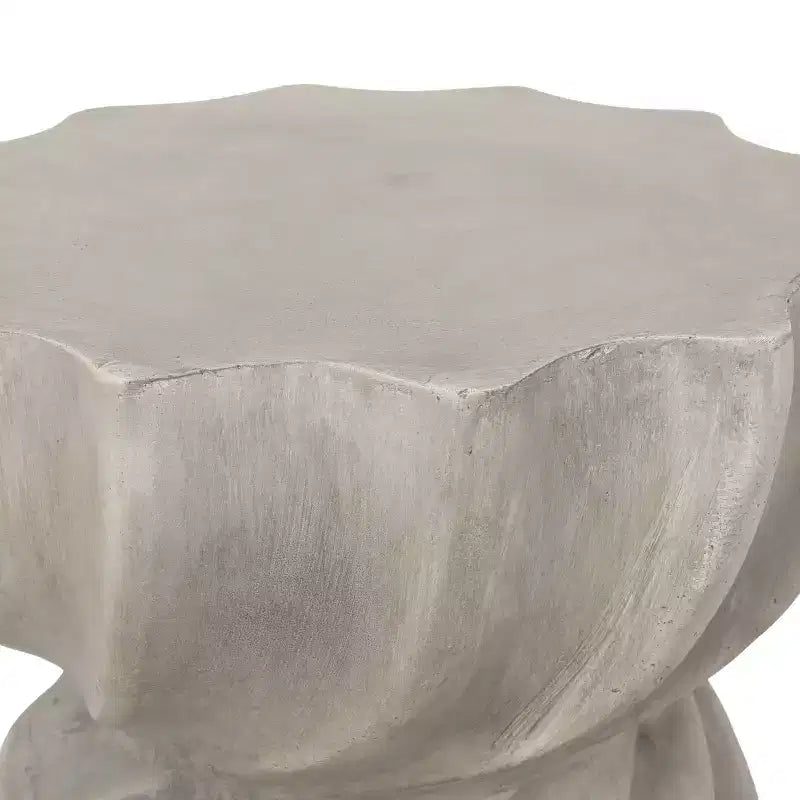 Outdoor Side Table, Sunburst Hourglass Shape
