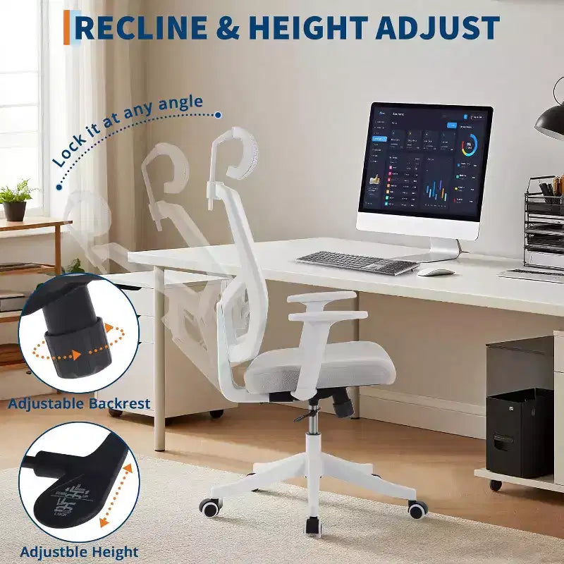 Office Chair, Desk Chair with Adjustable Chairs for