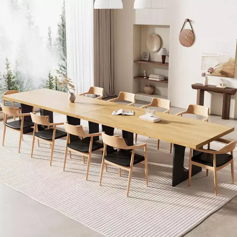 71 Inch Dining Table, Kitchen Table for 6-10 People, Rectangular Table for Kitchen, Room, Home