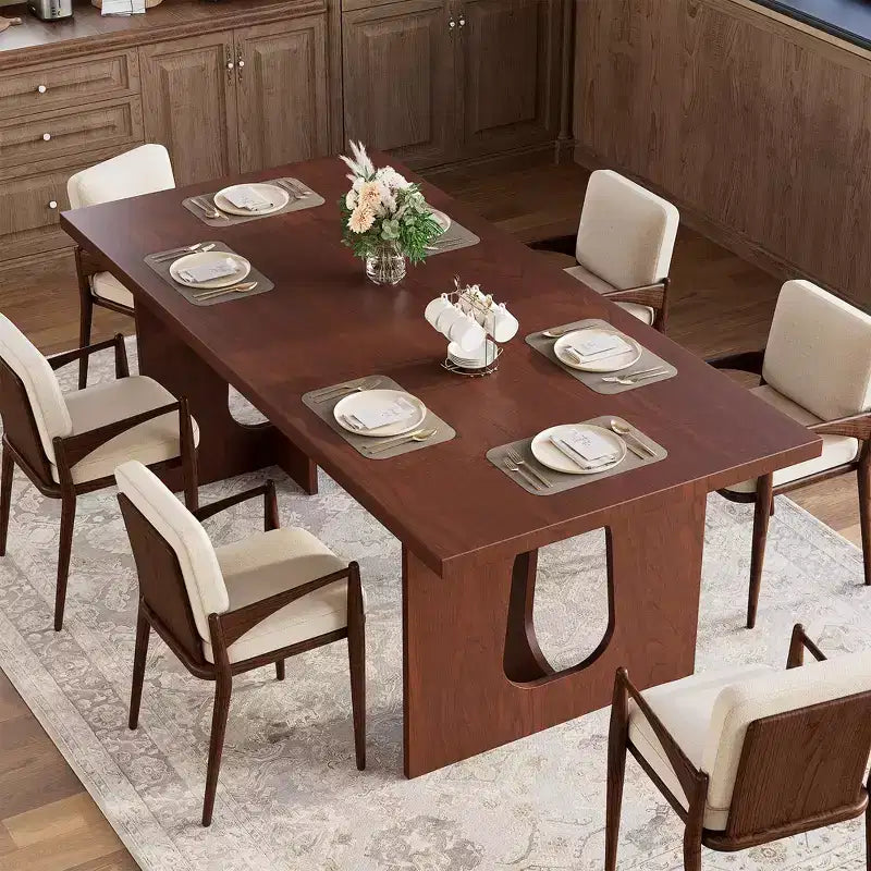 71 Inch Dining Table, Kitchen Table for 6-10 People, Rectangular Table for Kitchen, Room, Home