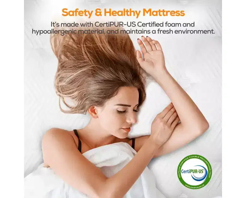 14 Inch Queen Mattress in a Box Hybrid, Medium Firm, Memory Foam and Individual Springs, Fiberglass Free Bed Matress, Breathable, CertiPUR-US