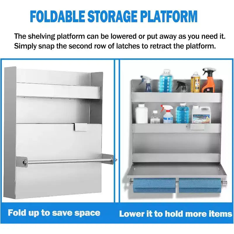 Aluminium Work Station Storage Cabinet, w/ Rack, Cabinet for Storage