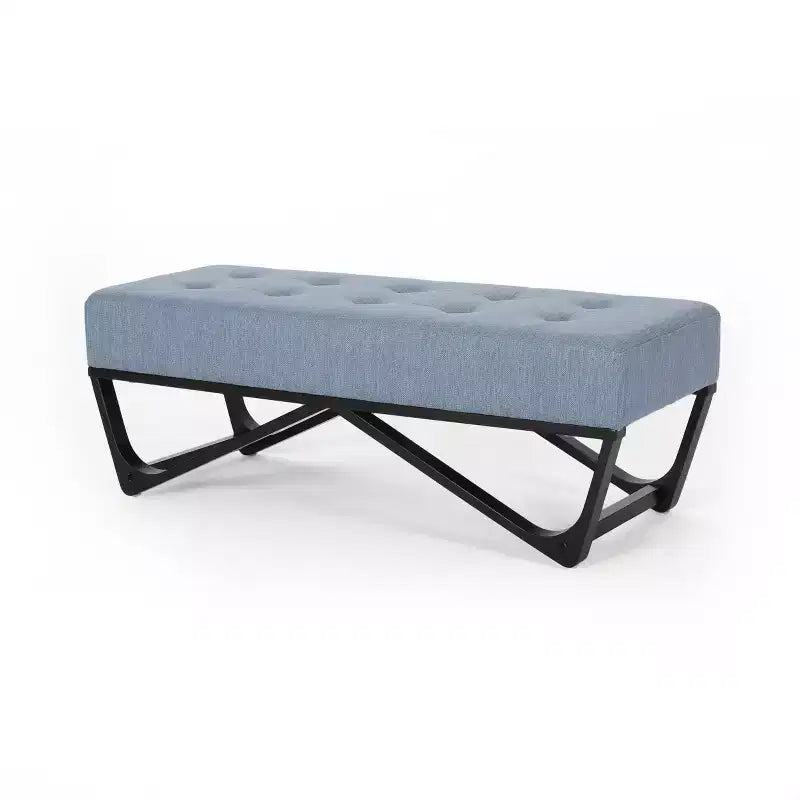47 Modern Ottoman Bench with Upholstered Entryway Bench with Bench for Living Room, Bedroom