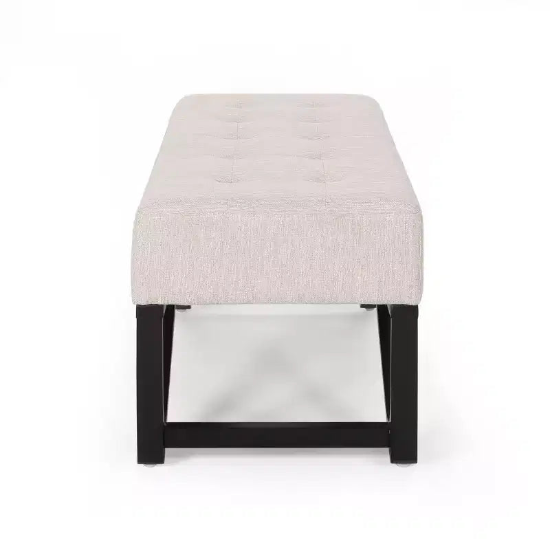 47 Modern Ottoman Bench with Upholstered Entryway Bench with Bench for Living Room, Bedroom