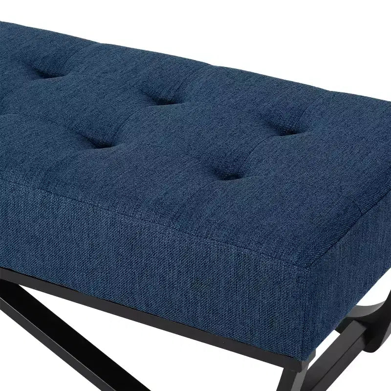 47 Modern Ottoman Bench with Upholstered Entryway Bench with Bench for Living Room, Bedroom