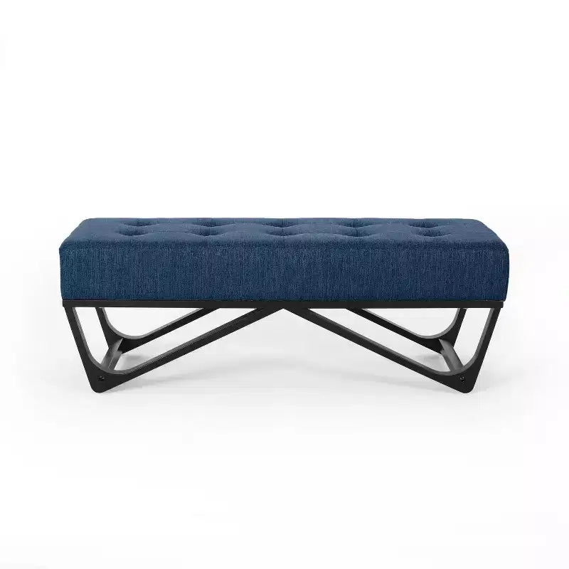 47 Modern Ottoman Bench with Upholstered Entryway Bench with Bench for Living Room, Bedroom