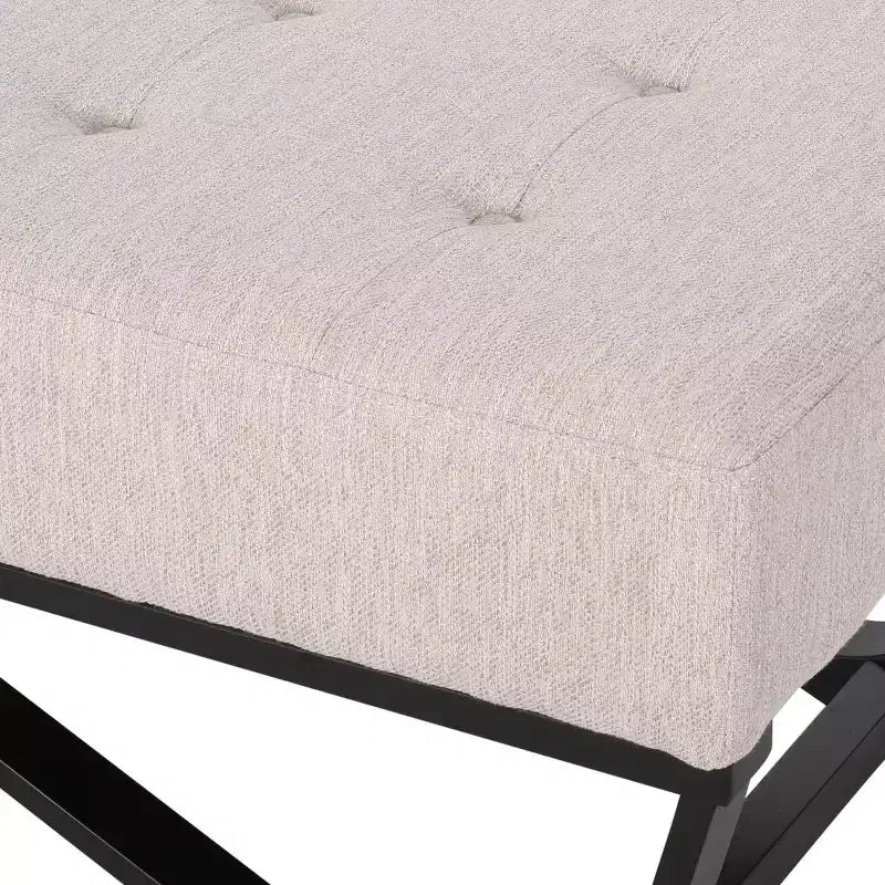 47 Modern Ottoman Bench with Upholstered Entryway Bench with Bench for Living Room, Bedroom