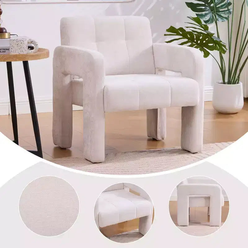 Modern Accent Upholstered Single Sofa Chair with Chair Living Room,Bedroom,Office,500