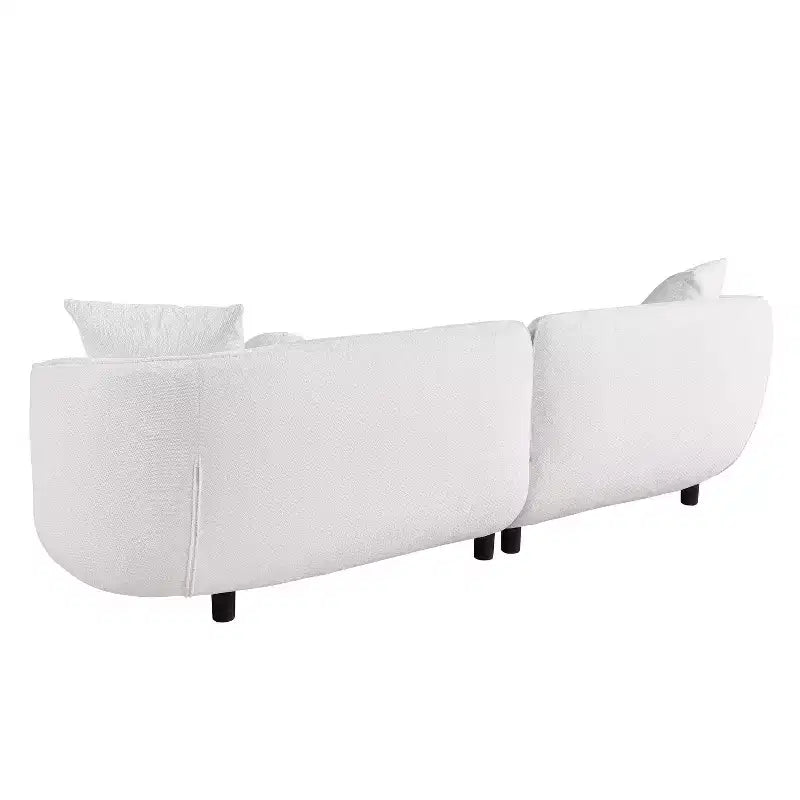 89 inch Round Sofa, 3 Modern Upholstered Couch With 2