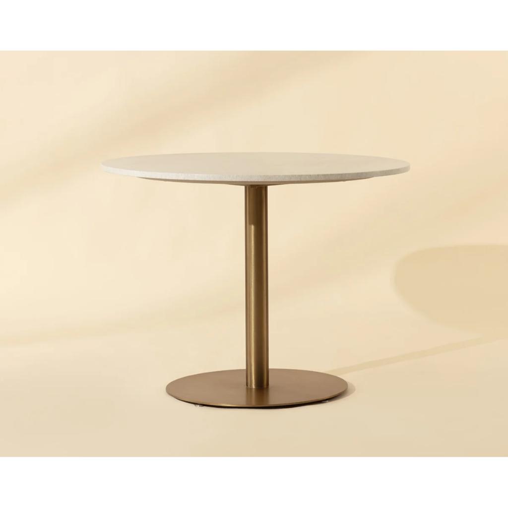 Marble Top Round Bistro Table