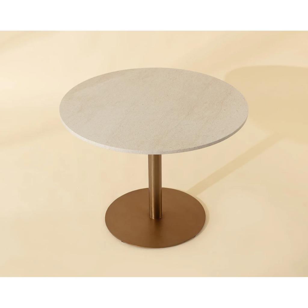 Marble Top Round Bistro Table