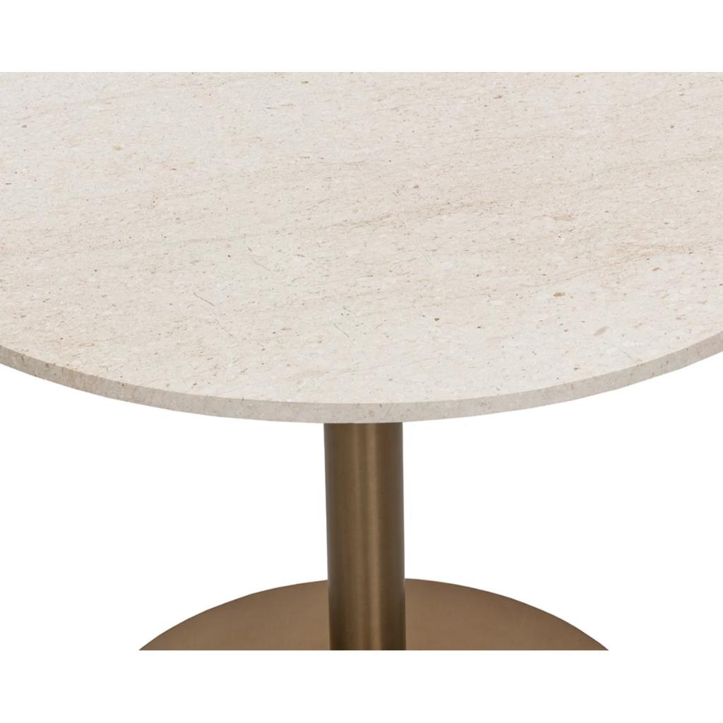 Marble Top Round Bistro Table