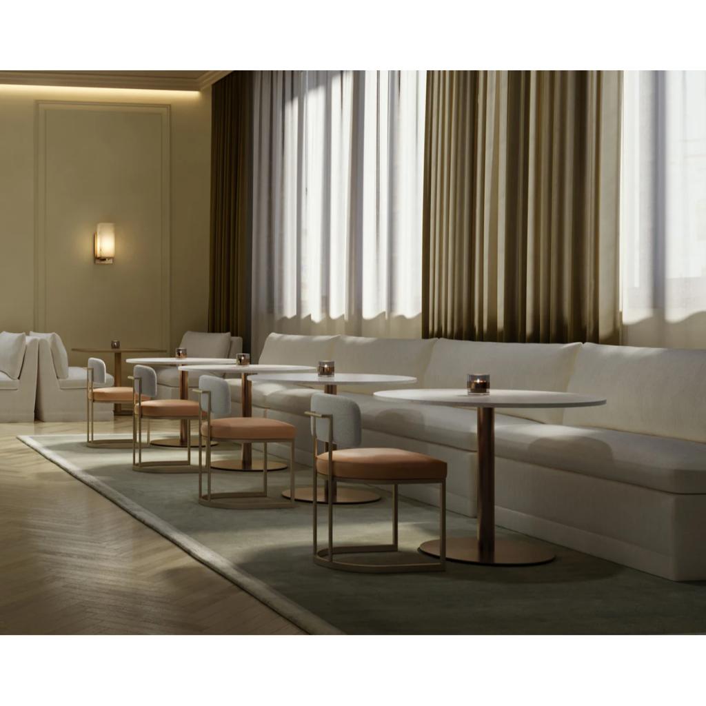 Marble Top Round Bistro Table