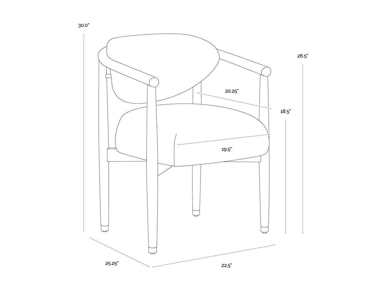 Fabric Dining Armchair