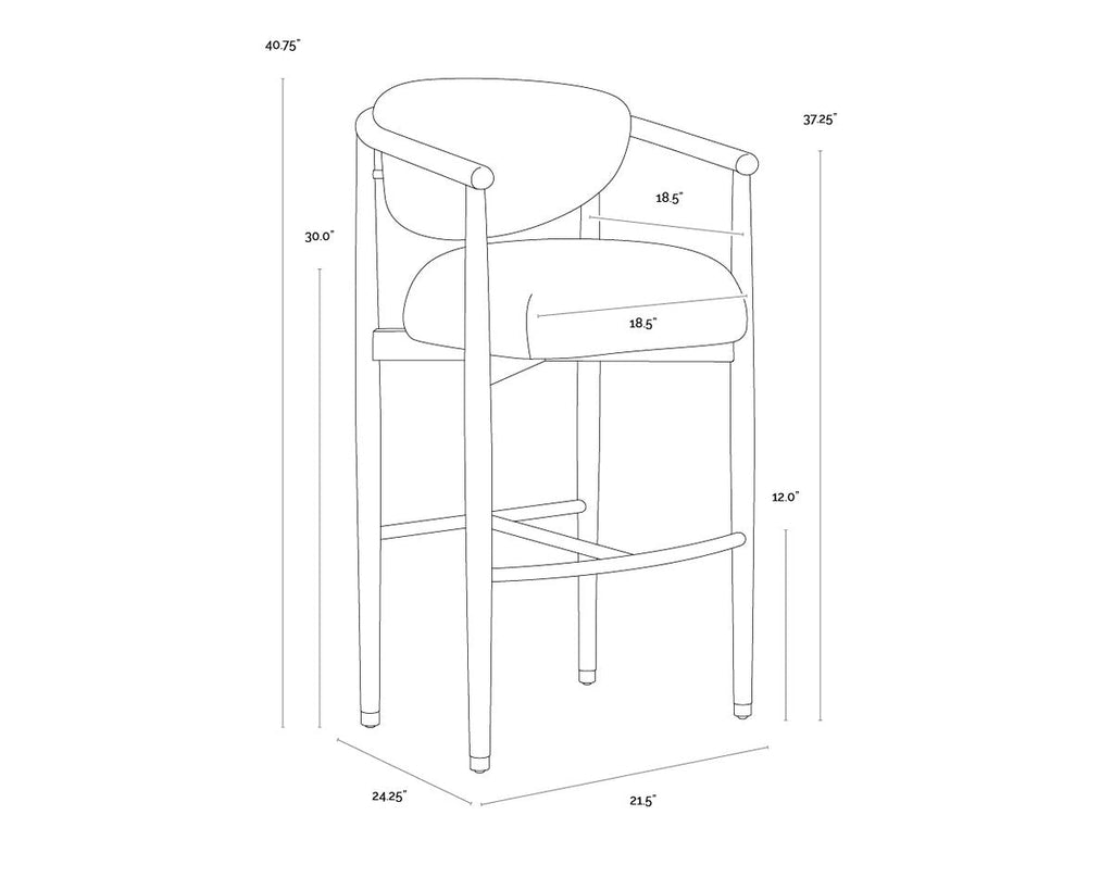 Fabric Barstool