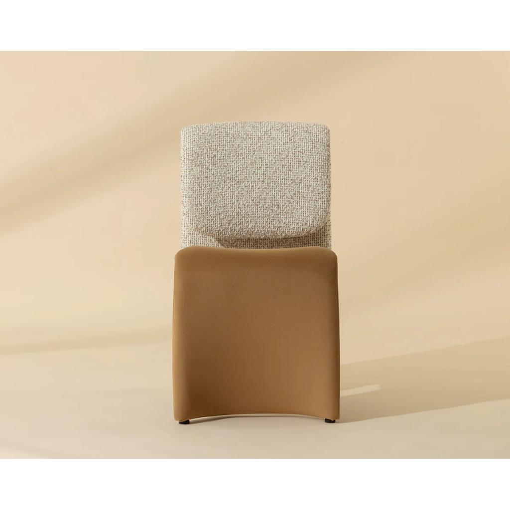 Fabric Armlsss Dining Chair